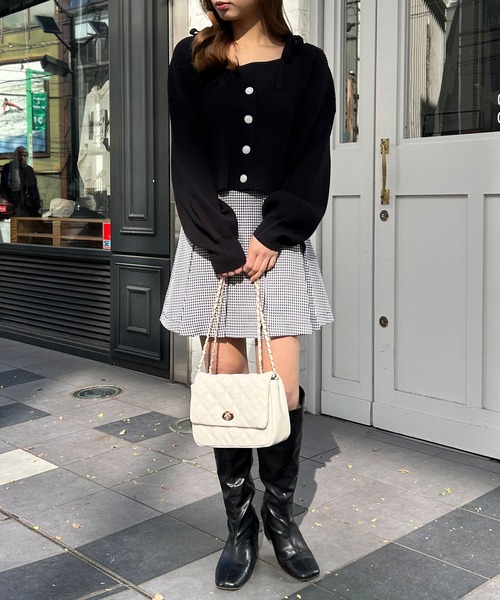 INGNI（イング）の「ニットボレロ＋肩リボンキャミアンサンブル（アンサンブル・レディース・ピンク/アイボリー/グレー系その他/ブラック・M）」の22枚目の写真