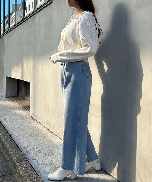 INGNI（イング）の「ニットボレロ＋肩リボンキャミアンサンブル（アンサンブル・レディース・ピンク/アイボリー/グレー系その他/ブラック・M）」の11枚目の写真