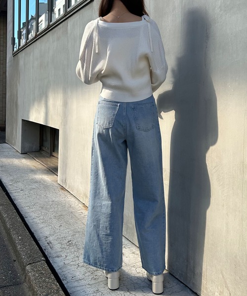 INGNI（イング）の「ニットボレロ＋肩リボンキャミアンサンブル（アンサンブル・レディース・ピンク/アイボリー/グレー系その他/ブラック・M）」の10枚目の写真