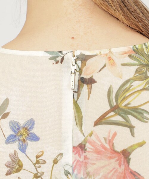 EPOCA（エポカ）の「シアーフィオーレプリント ボウブラウス（シャツ