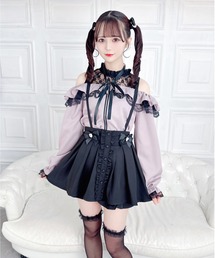 フロントフリルダブルリボンスカパン