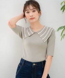 NOELA | クロシェ襟ニット(ニット/セーター)