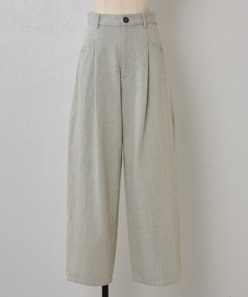 BEARDSLEY（ビアズリー）の「Reデニムタックバギーパンツ（チノパンツ・レディース・ブルー・FREE）」の21枚目の写真