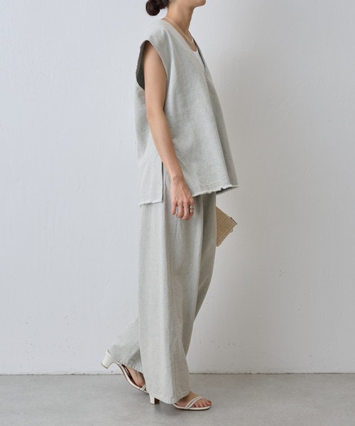 BEARDSLEY（ビアズリー）の「Reデニムタックバギーパンツ（チノパンツ・レディース・ブルー・FREE）」の13枚目の写真