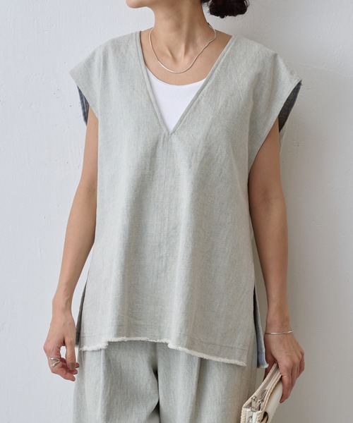 BEARDSLEY（ビアズリー）の「Reデニムタックバギーパンツ（チノパンツ・レディース・ブルー・FREE）」の14枚目の写真