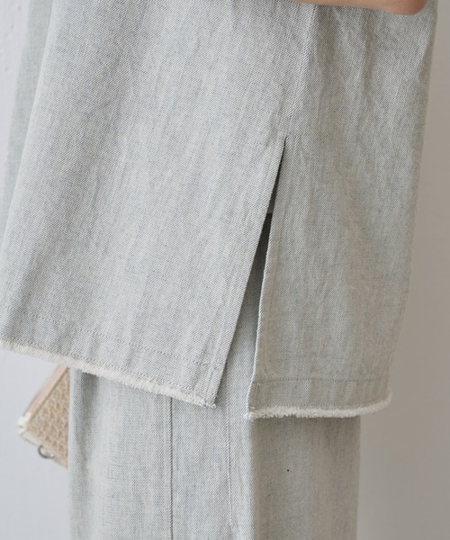 BEARDSLEY（ビアズリー）の「Reデニムタックバギーパンツ（チノパンツ・レディース・ブルー・FREE）」の20枚目の写真