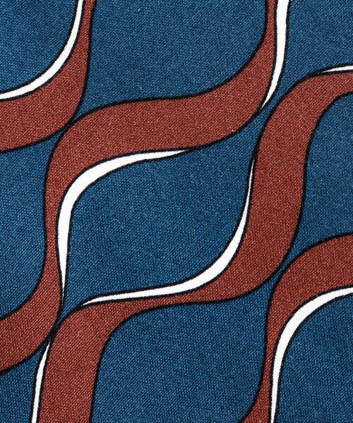 NOLLEY’S(ノーリーズ)の「EMME EFFE ウェーブモーションプリントネクタイ(ネクタイ・メンズ・ブルー系その他/ピンク系その他/グレー系その他・FREE)」の6枚目の写真