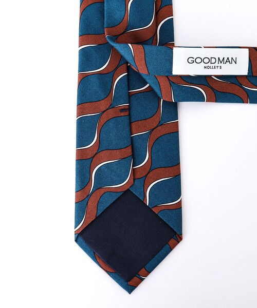 NOLLEY’S(ノーリーズ)の「EMME EFFE ウェーブモーションプリントネクタイ(ネクタイ・メンズ・ブルー系その他/ピンク系その他/グレー系その他・FREE)」の8枚目の写真