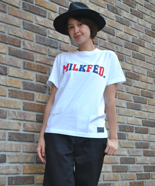 MILKFED.（ミルクフェド）の「S/S TEE MILITARY（Tシャツ/カットソー・レディース・ホワイト/ブラック/オリーブ/バーガンディー・MEDIUM/SMALL）」の2枚目の写真
