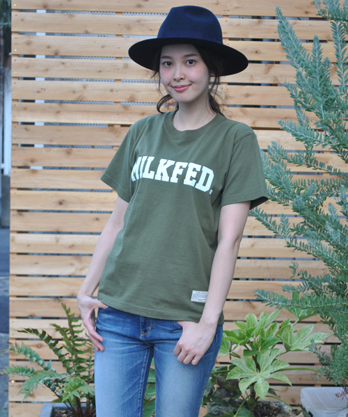 MILKFED.（ミルクフェド）の「S/S TEE MILITARY（Tシャツ/カットソー・レディース・ホワイト/ブラック/オリーブ/バーガンディー・MEDIUM/SMALL）」の4枚目の写真