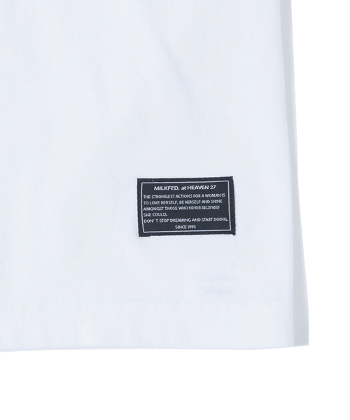 MILKFED.（ミルクフェド）の「S/S TEE MILITARY（Tシャツ/カットソー・レディース・ホワイト/ブラック/オリーブ/バーガンディー・MEDIUM/SMALL）」の8枚目の写真