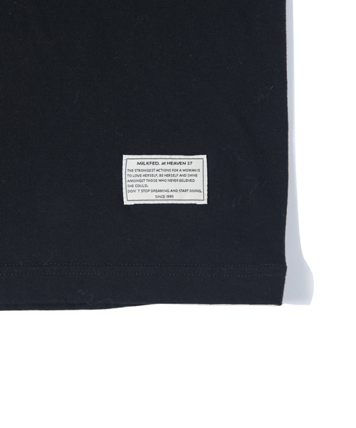 MILKFED.（ミルクフェド）の「S/S TEE MILITARY（Tシャツ/カットソー・レディース・ホワイト/ブラック/オリーブ/バーガンディー・MEDIUM/SMALL）」の5枚目の写真