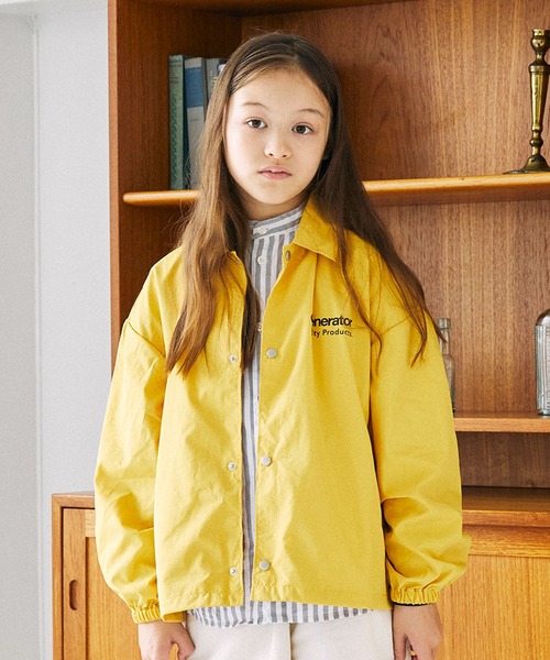 GENERATOR（ジェネレーター）の「ジェネレーター コーチJK（ナイロンジャケット・キッズ・グリーン/イエロー/ブラック・M/L/XL）」の3枚目の写真
