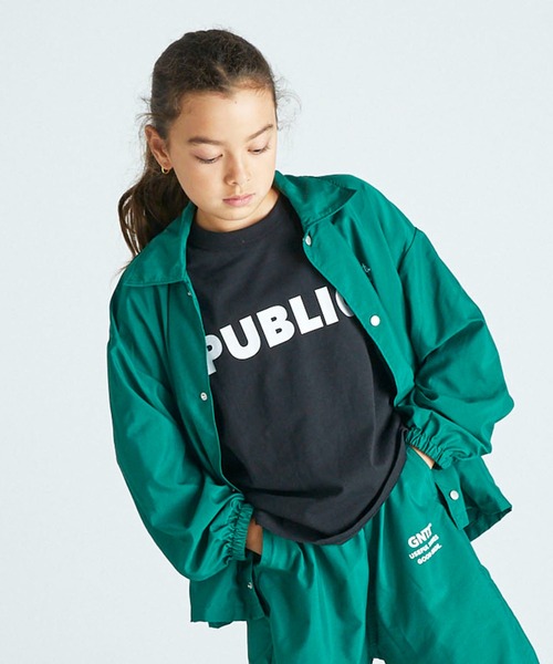 GENERATOR（ジェネレーター）の「ジェネレーター コーチJK（ナイロンジャケット・キッズ・グリーン/イエロー/ブラック・M/L/XL）」の2枚目の写真
