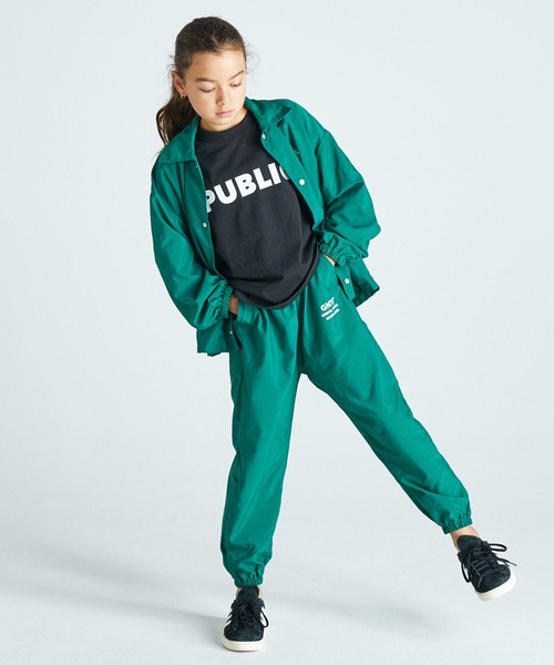 GENERATOR（ジェネレーター）の「ジェネレーター コーチJK（ナイロンジャケット・キッズ・グリーン/イエロー/ブラック・M/L/XL）」の5枚目の写真