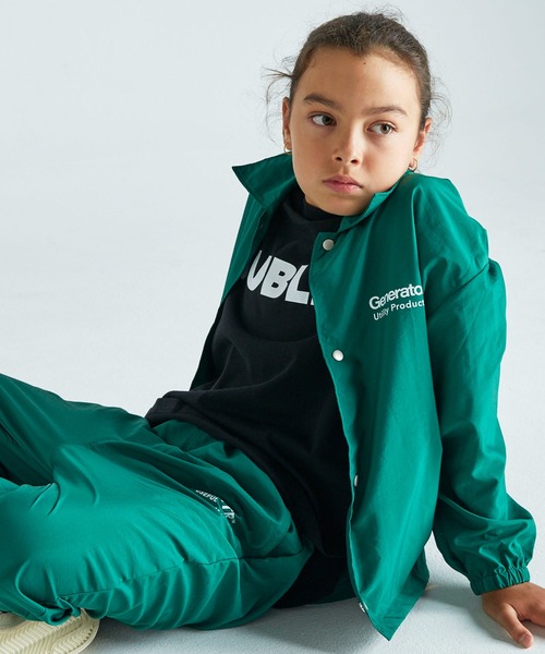 GENERATOR（ジェネレーター）の「ジェネレーター コーチJK（ナイロンジャケット・キッズ・グリーン/イエロー/ブラック・M/L/XL）」の8枚目の写真