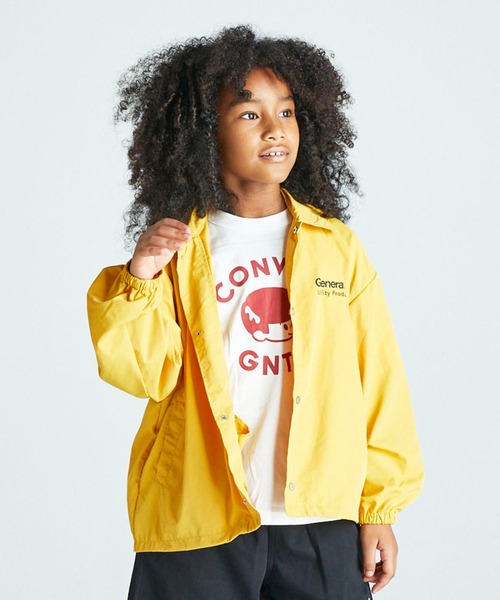 GENERATOR（ジェネレーター）の「ジェネレーター コーチJK（ナイロンジャケット・キッズ・グリーン/イエロー/ブラック・M/L/XL）」の9枚目の写真