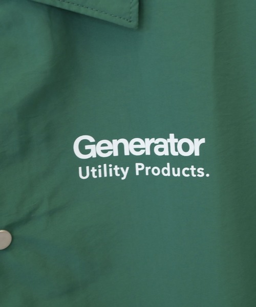 GENERATOR（ジェネレーター）の「ジェネレーター コーチJK（ナイロンジャケット・キッズ・グリーン/イエロー/ブラック・M/L/XL）」の17枚目の写真
