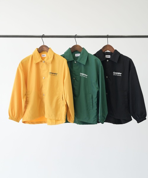 GENERATOR（ジェネレーター）の「ジェネレーター コーチJK（ナイロンジャケット・キッズ・グリーン/イエロー/ブラック・M/L/XL）」の12枚目の写真