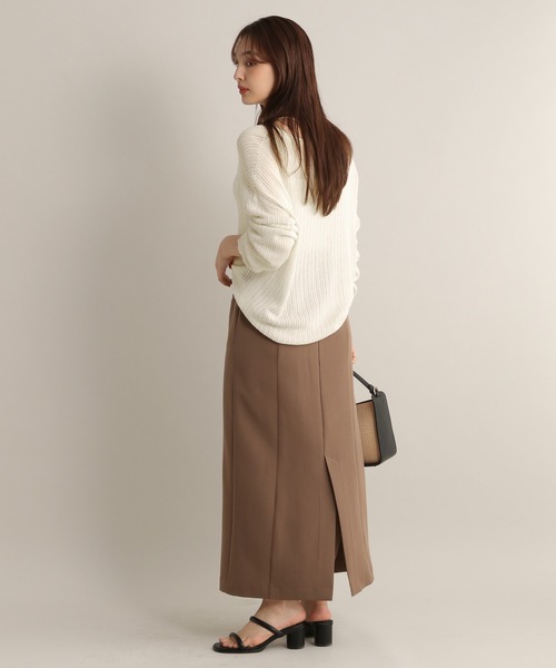 Andemiu(アンデミュウ)の「【ピンクZOZO限定カラー】メッシュニット113917(ニット/セーター・レディース・グリーン/ブラック/ブルー/オフホワイト/ピンク・FREE)」の15枚目の写真