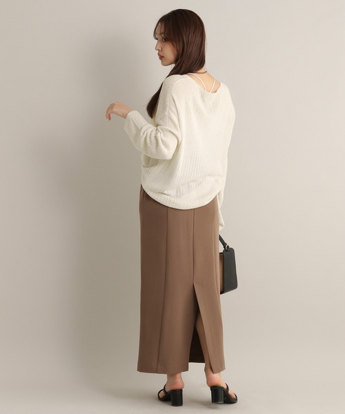 Andemiu(アンデミュウ)の「【ピンクZOZO限定カラー】メッシュニット113917(ニット/セーター・レディース・グリーン/ブラック/ブルー/オフホワイト/ピンク・FREE)」の16枚目の写真