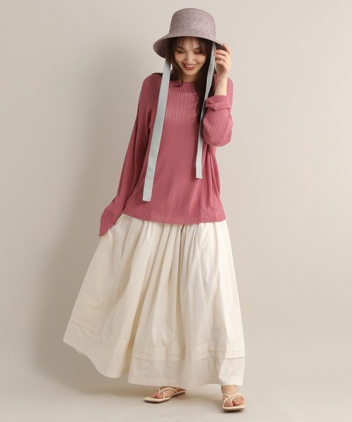 Andemiu(アンデミュウ)の「【ピンクZOZO限定カラー】メッシュニット113917(ニット/セーター・レディース・グリーン/ブラック/ブルー/オフホワイト/ピンク・FREE)」の20枚目の写真