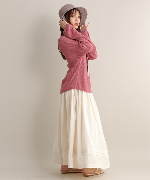 Andemiu（アンデミュウ）の「【ピンクZOZO限定カラー】メッシュニット