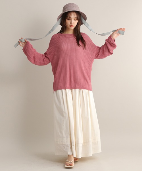 Andemiu（アンデミュウ）の「【ピンクZOZO限定カラー】メッシュニット