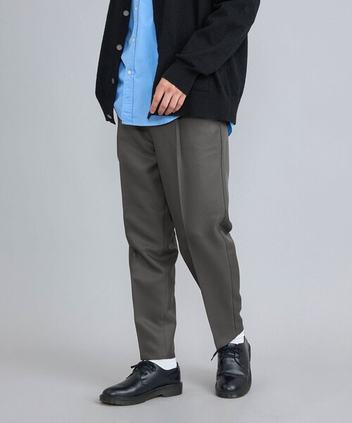 coen（コーエン）の「センタープレスポリツイルテーパードスラックス（スラックス・メンズ・ブラック/ダークグレー/ベージュ/ネイビー・S/M/L/XL）」の3枚目の写真