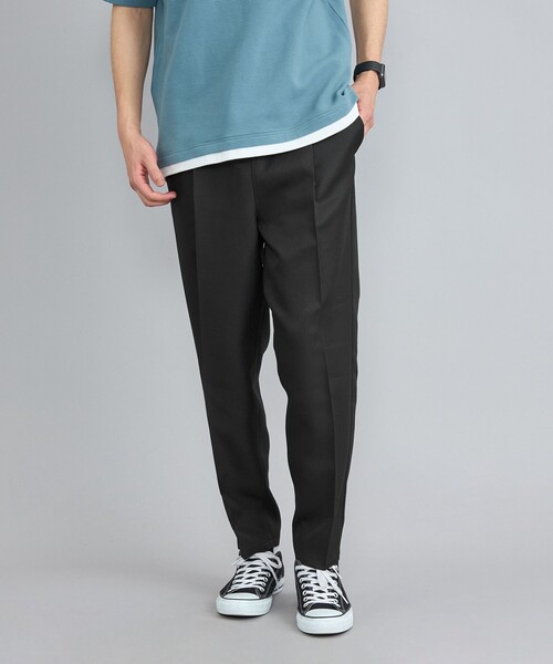 coen（コーエン）の「センタープレスポリツイルテーパードスラックス（スラックス・メンズ・ブラック/ダークグレー/ベージュ/ネイビー・S/M/L/XL）」の15枚目の写真