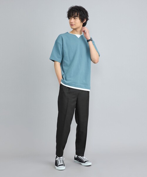 coen（コーエン）の「センタープレスポリツイルテーパードスラックス（スラックス・メンズ・ブラック/ダークグレー/ベージュ/ネイビー・S/M/L/XL）」の17枚目の写真