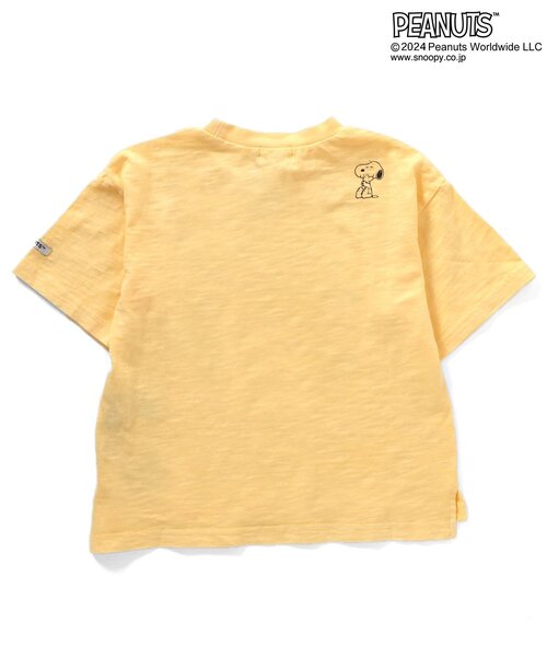 PEANUTS（ピーナッツ）の「PEANUTSコラボ　ガーメントダイTシャツ（Tシャツ/カットソー・キッズ・グリーン/チャコール/キナリ/パープル/イエロー・80/90/95/100/110/120/130/140/150）」の21枚目の写真