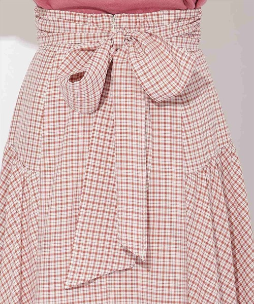 WILLSELECTION（ウィルセレクション）の「ギャザー切替ギンガムフレアスカート（スカート・レディース・ベージュ系その他/レッド系その他/ブラック系その他・FREE）」の17枚目の写真