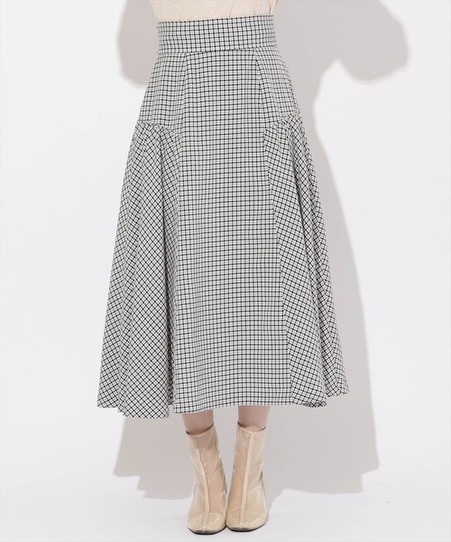 WILLSELECTION（ウィルセレクション）の「ギャザー切替ギンガムフレアスカート（スカート・レディース・ベージュ系その他/レッド系その他/ブラック系その他・FREE）」の22枚目の写真