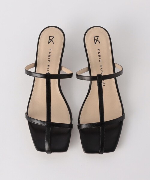 FABIO RUSCONI(ファビオルスコーニ)の「<FABIO RUSCONI>THIN STRAP サンダル<Select by EMMEL REFINES>(サンダル・レディース・シルバー/ブラック・36/37/38)」の1枚目の写真