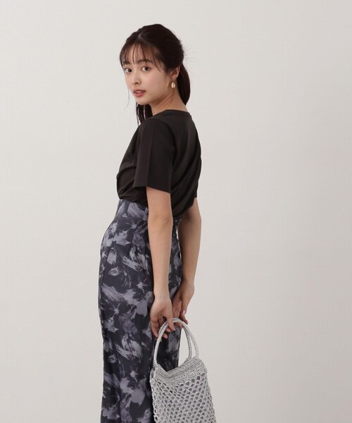 PROPORTION BODY DRESSING（プロポーションボディドレッシング）の「パールロゴＴシャツ / 1214160405（Tシャツ/カットソー・レディース・ダークグレー/ホワイト・FREE）」の19枚目の写真