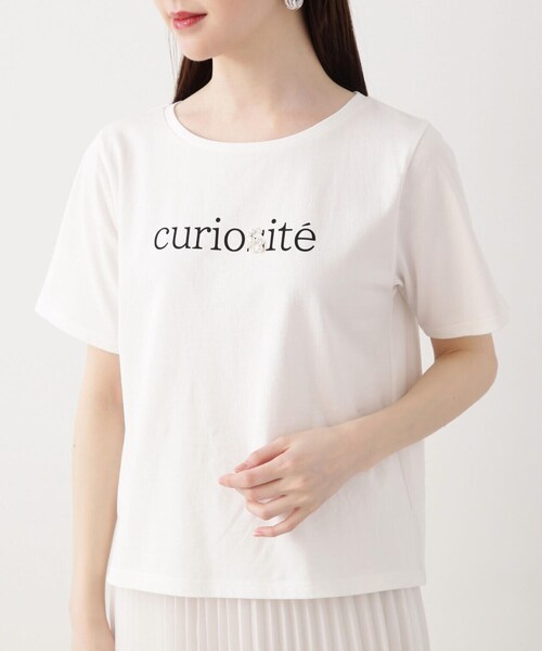 PROPORTION BODY DRESSING（プロポーションボディドレッシング）の「パールロゴＴシャツ / 1214160405（Tシャツ/カットソー・レディース・ダークグレー/ホワイト・FREE）」の14枚目の写真