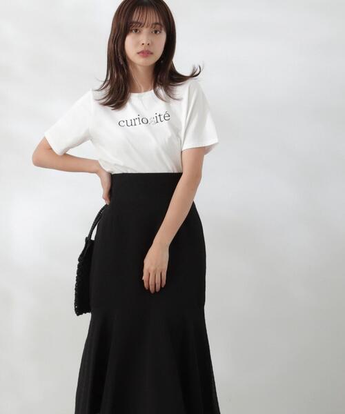 PROPORTION BODY DRESSING（プロポーションボディドレッシング）の「パールロゴＴシャツ / 1214160405（Tシャツ/カットソー・レディース・ダークグレー/ホワイト・FREE）」の15枚目の写真