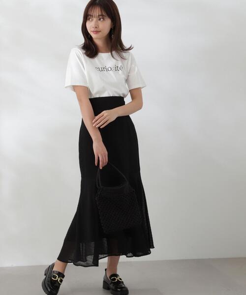 PROPORTION BODY DRESSING（プロポーションボディドレッシング）の「パールロゴＴシャツ / 1214160405（Tシャツ/カットソー・レディース・ダークグレー/ホワイト・FREE）」の16枚目の写真