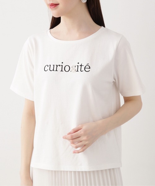 PROPORTION BODY DRESSING（プロポーションボディドレッシング）の「パールロゴＴシャツ / 1214160405（Tシャツ/カットソー・レディース・ダークグレー/ホワイト・FREE）」の5枚目の写真