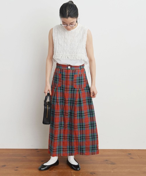 フィグロンドン　アリスチェックスカート fig London（フィグロンドン）の「○Alice check skirt