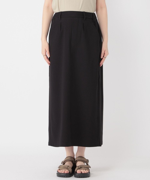 studio CLIP（スタディオクリップ）の「ワッフル織ナロースカート[プチサイズあり]（スカート・レディース・カーキ/ブラック/ブラウン/ネイビー・PF/LARGE/MEDIUM/ﾌﾘｰ(L)）」の18枚目の写真