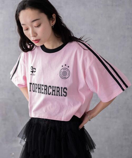 WEGO（ウィゴー）の「WEGO/ライングラフィックショートT（Tシャツ/カットソー・レディース・ホワイト/その他1/ブラック/ネイビー/ピンク/ホワイト系その他/その他2/オフホワイト・SMALL/MEDIUM）」の7枚目の写真