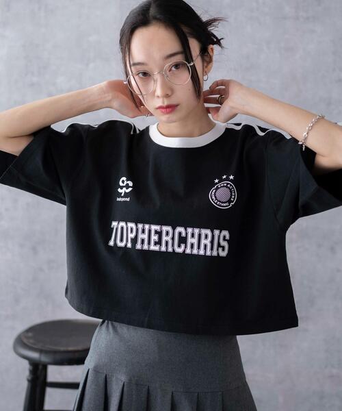 WEGO（ウィゴー）の「WEGO/ライングラフィックショートT（Tシャツ/カットソー・レディース・ホワイト/その他1/ブラック/ネイビー/ピンク/ホワイト系その他/その他2/オフホワイト・SMALL/MEDIUM）」の5枚目の写真