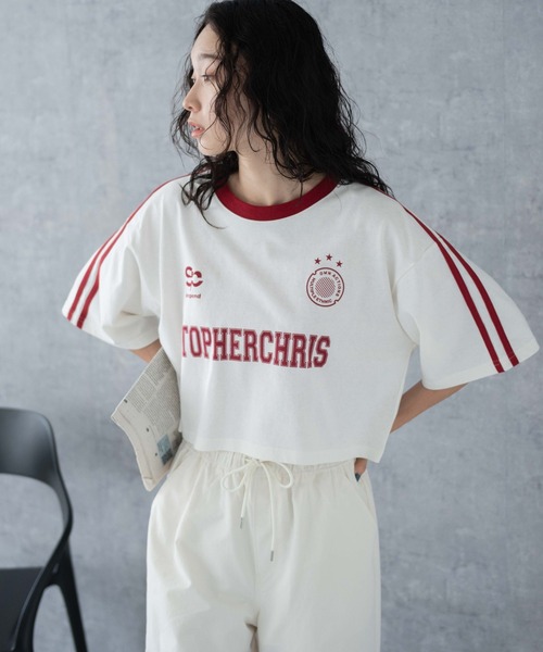 WEGO（ウィゴー）の「WEGO/ライングラフィックショートT（Tシャツ/カットソー・レディース・ホワイト/その他1/ブラック/ネイビー/ピンク/ホワイト系その他/その他2/オフホワイト・SMALL/MEDIUM）」の19枚目の写真