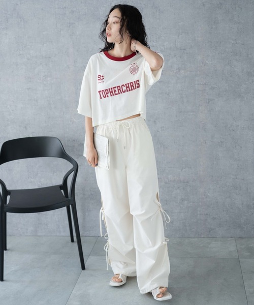 WEGO（ウィゴー）の「WEGO/ライングラフィックショートT（Tシャツ/カットソー・レディース・ホワイト/その他1/ブラック/ネイビー/ピンク/ホワイト系その他/その他2/オフホワイト・SMALL/MEDIUM）」の20枚目の写真