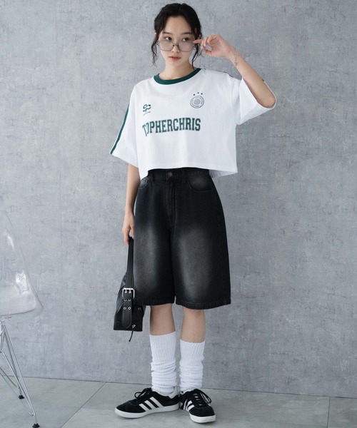 WEGO（ウィゴー）の「WEGO/ライングラフィックショートT（Tシャツ/カットソー・レディース・ホワイト/その他1/ブラック/ネイビー/ピンク/ホワイト系その他/その他2/オフホワイト・SMALL/MEDIUM）」の22枚目の写真