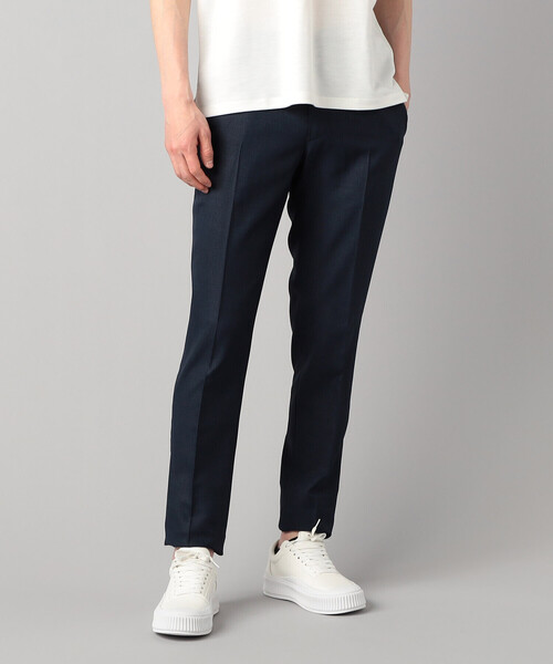 COMME CA MEN（コムサメン）の「【セットアップ対応】シャドー千鳥 パンツ（スーツパンツ・メンズ・ブラック/オリーブ/ネイビー・S/M/L）」の3枚目の写真