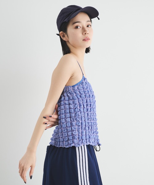 MERLOT（メルロー）の「ポップコーンキャミソール（キャミソール・レディース・ブルー/ブラック・FREE）」の18枚目の写真