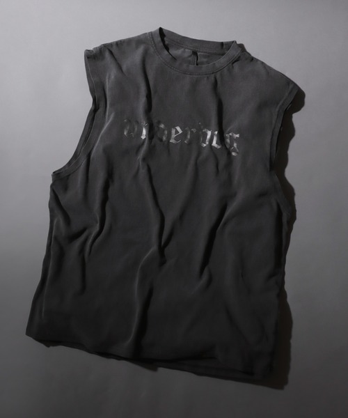 SITRY（シトリー）の「Pigment Graphic No Sleeve Shirt/ピグメント加工 ヴィンテージライク ロックプリント ノースリーブシャツ（タンクトップ・メンズ・ブラウン系その他/ブラック系その他/ブラウン系その他2/ブラック系その他2/ブラウン系その他3/ブラック系その他4/ブラック系その他3/ブラック系その他5/ブラウン系その他4/ブラウン系その他5・M/L/XL）」の7枚目の写真